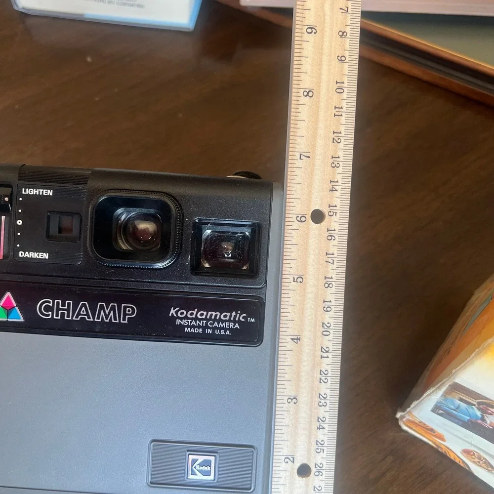 Kodak‎ Kodamatic Champ Instant Camera Gray Vintage 1980s Retro Photography